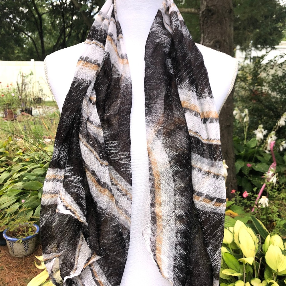 Infinity scarf Multi- Neutral Colored - Picture 3 of 4